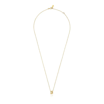 Gold and bear charm Necklace Bold Bear