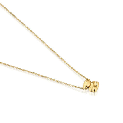 Gold and bear charm Necklace Bold Bear