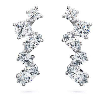 Galaxy ear cuffs, Lab-grown diamonds, Mixed shapes, white gold