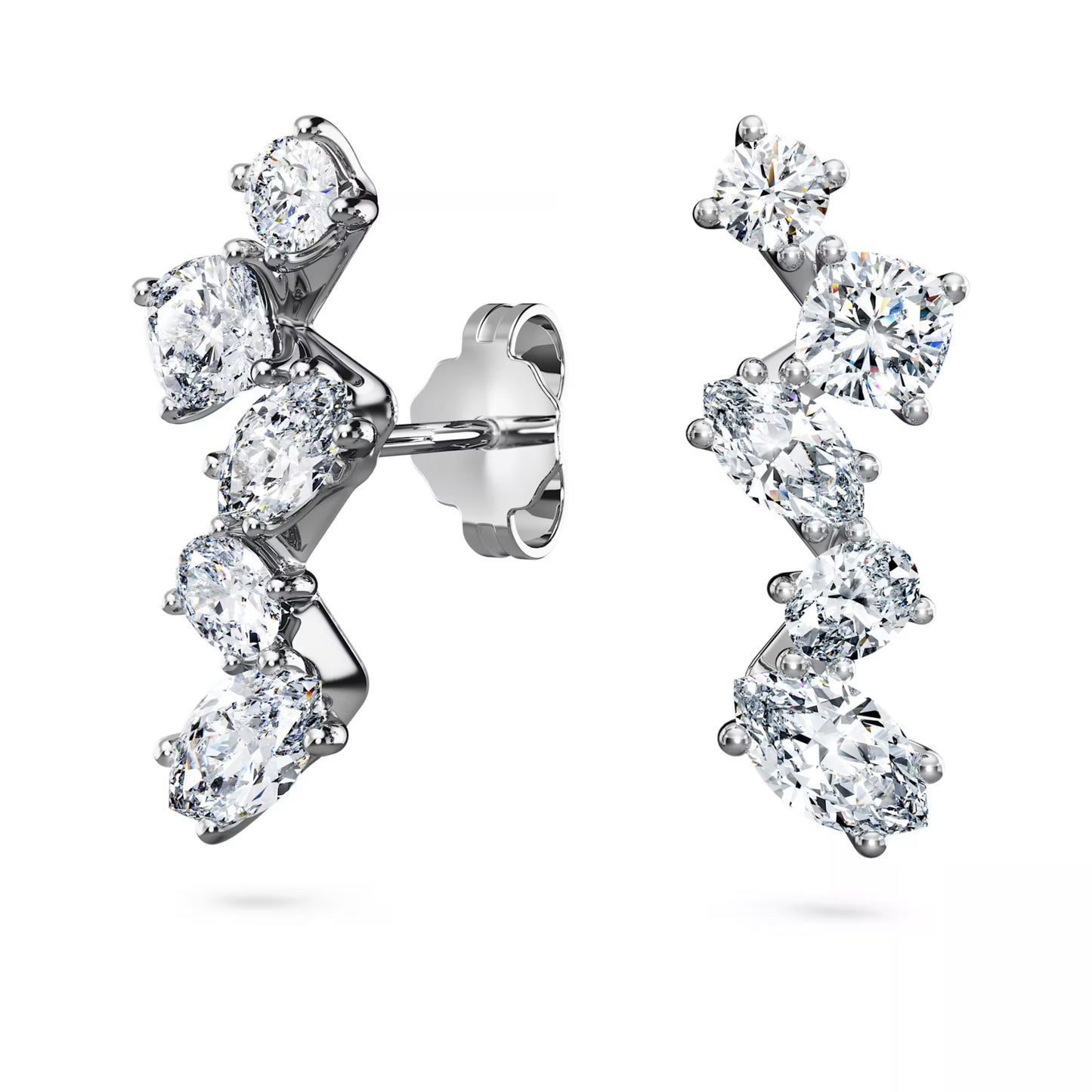 Galaxy ear cuffs, Lab-grown diamonds, Mixed shapes, white gold