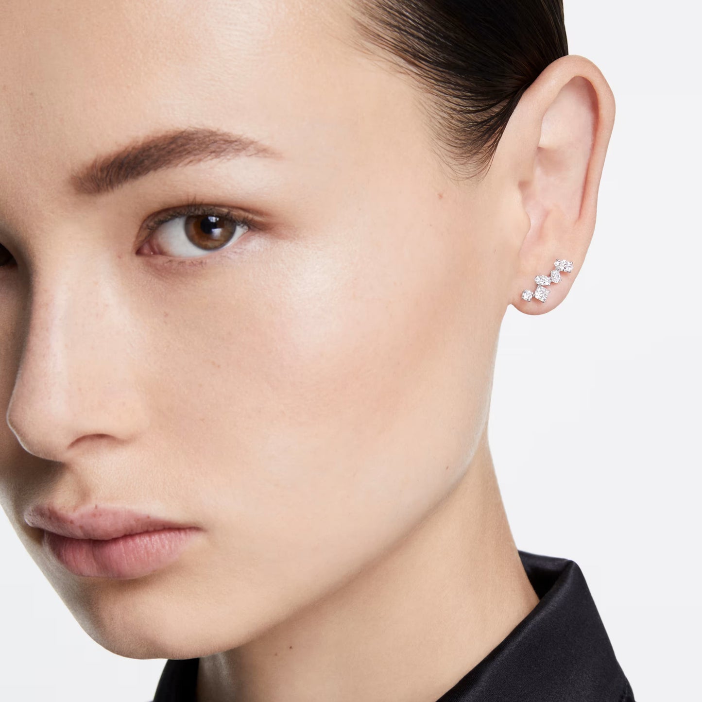 Galaxy ear cuffs, Lab-grown diamonds, Mixed shapes, white gold