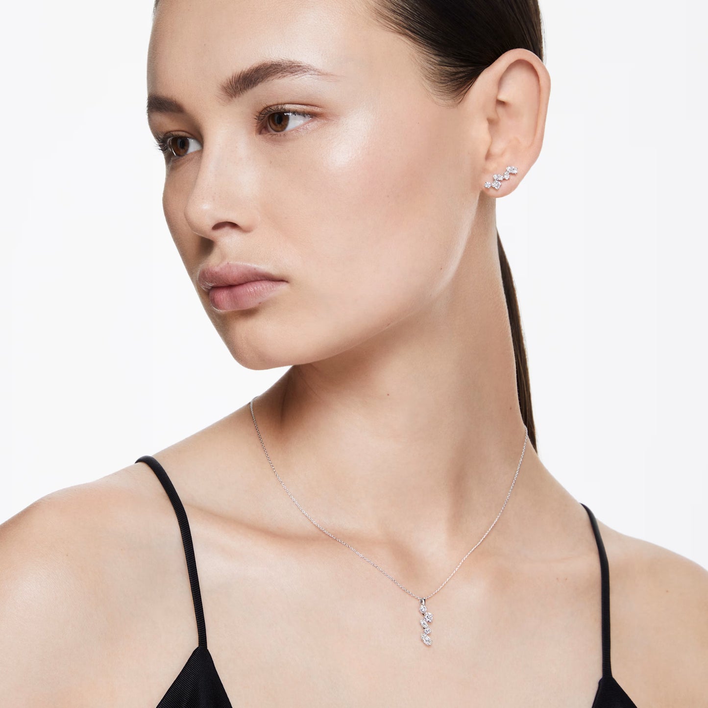 Galaxy ear cuffs, Lab-grown diamonds, Mixed shapes, white gold