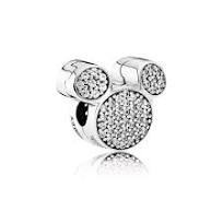 Mickey Mouse Ears Pave Clip Charm