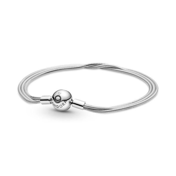 Moments Multi Snake Chain Bracelet Silver