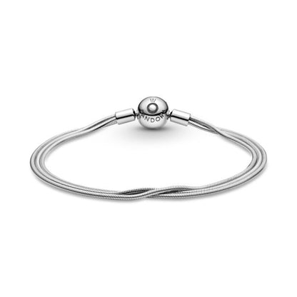 Moments Multi Snake Chain Bracelet Silver
