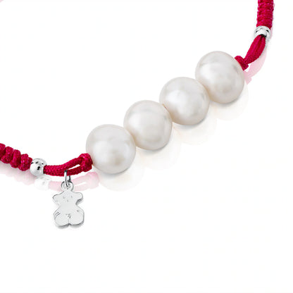 Silver Pearls Bracelet with pearls