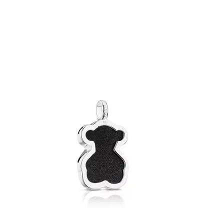 Silver and faceted onyx Color Pendant