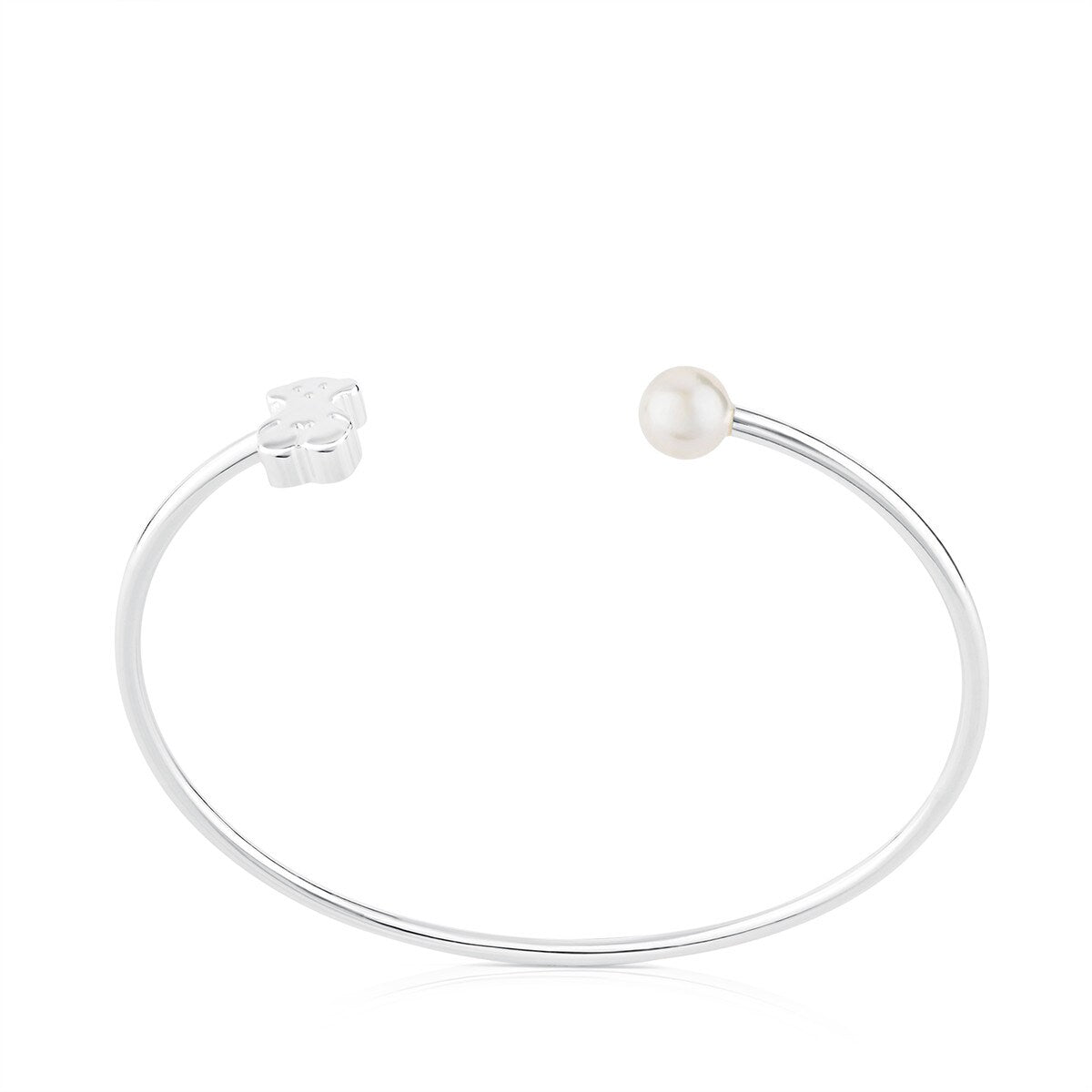 Silver TOUS Sweet Dolls Bracelet with pearl
