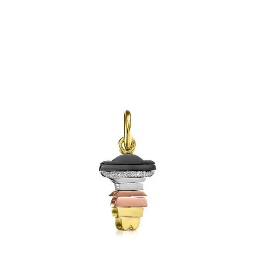 Small Swing Pendant in Gold and Diamonds - Limited Edition