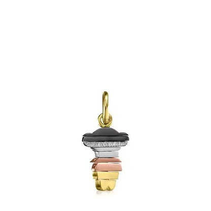Small Swing Pendant in Gold and Diamonds - Limited Edition