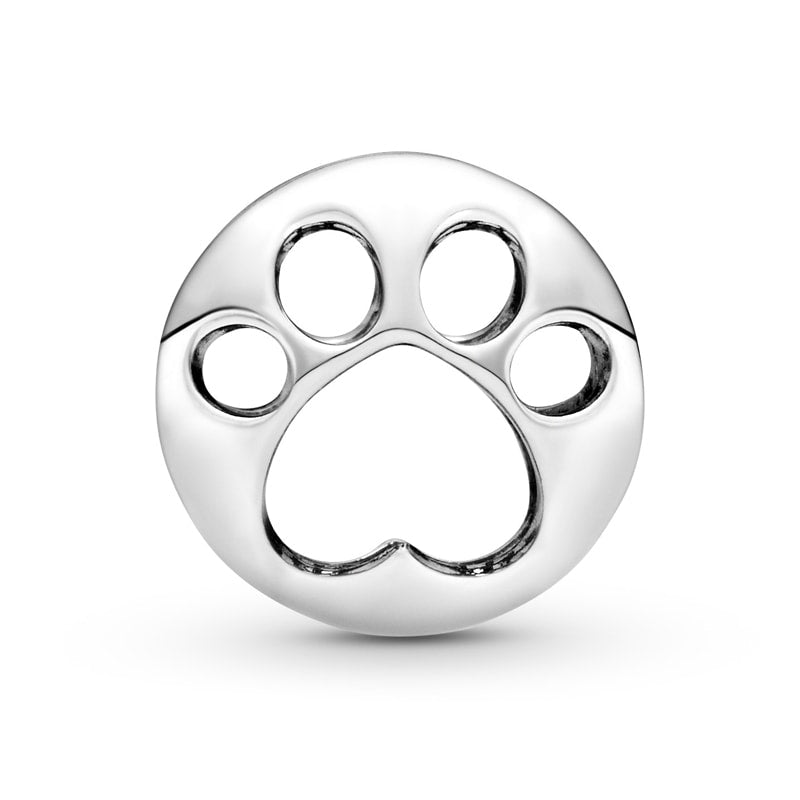 Openwork Paw Print Charm