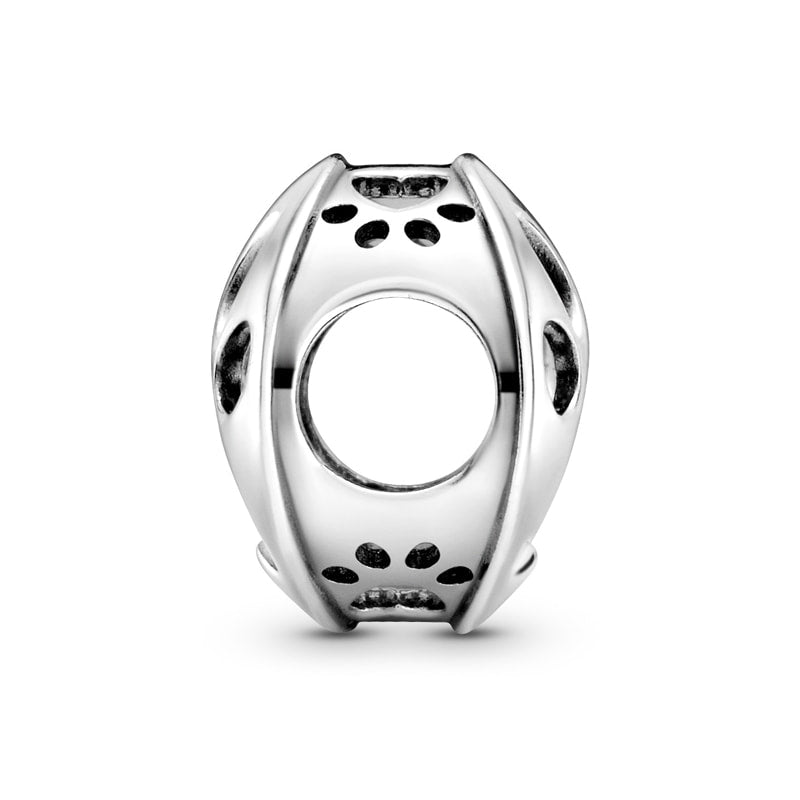 Openwork Paw Print Charm