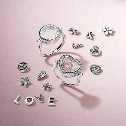 Star petite element in sterling silver