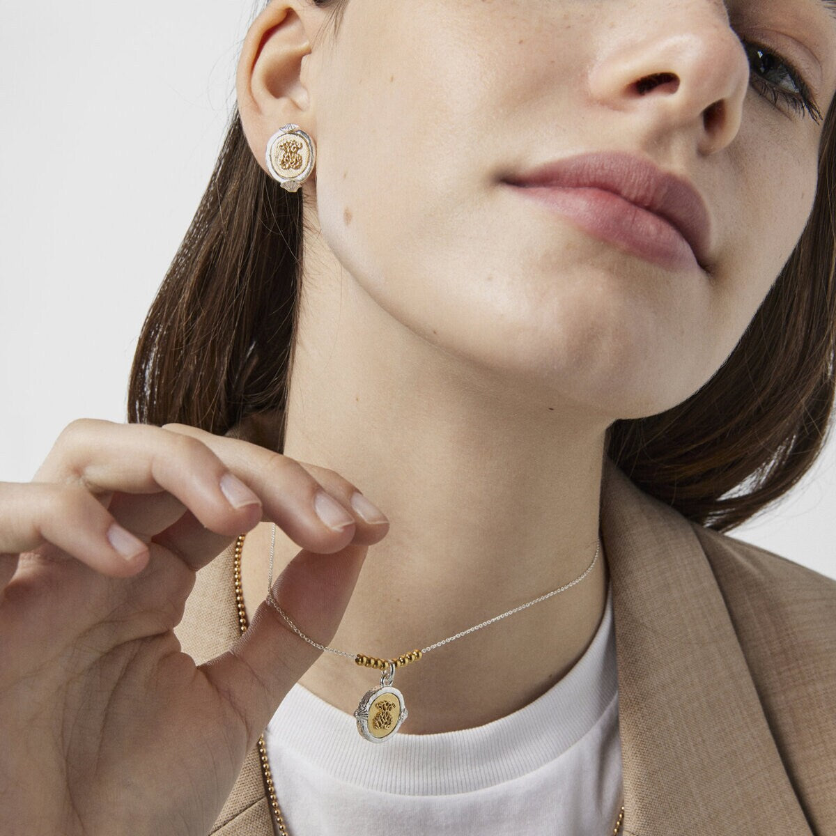 Oceaan Bicolor cameo Necklace