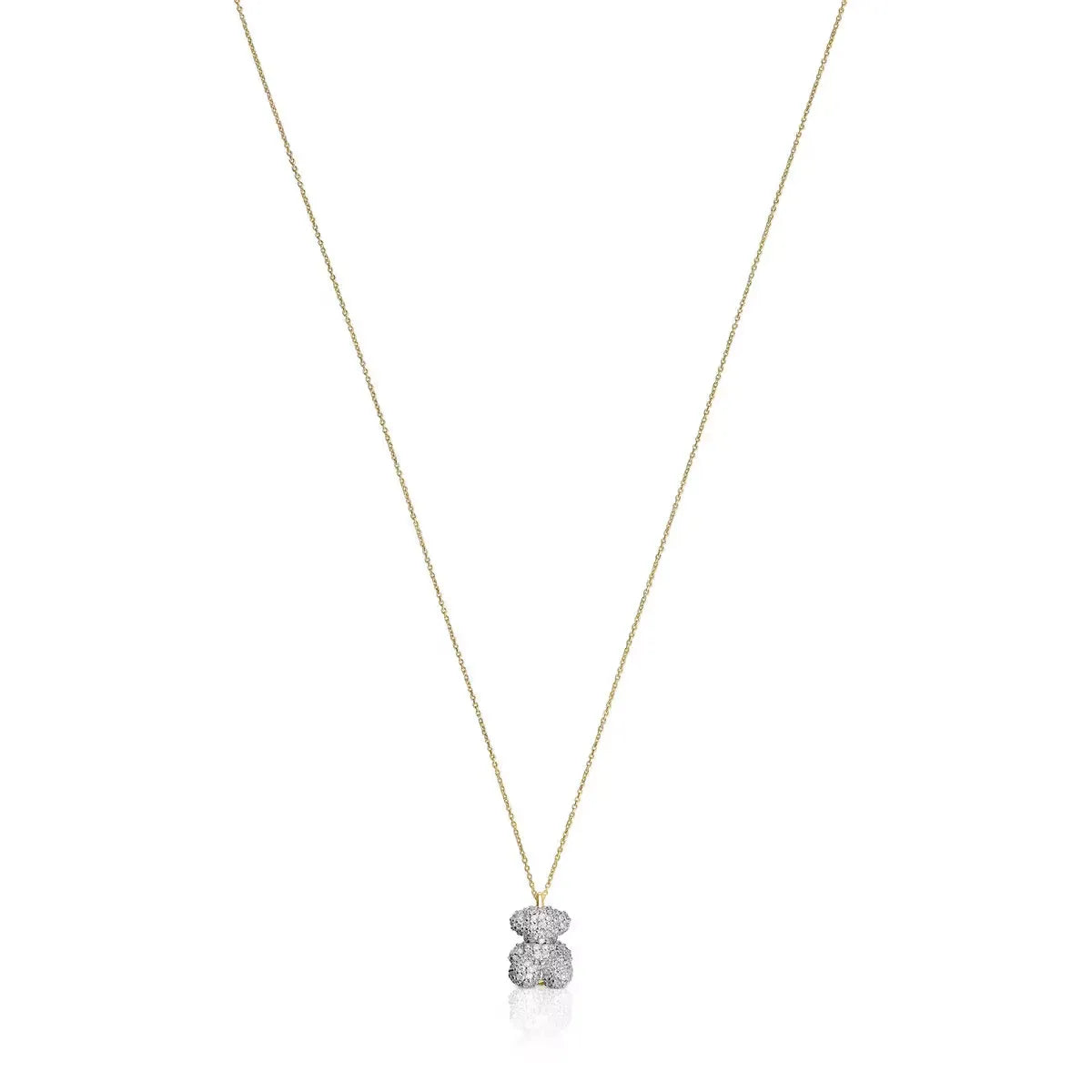 Diamond and gold Bold Bear necklace