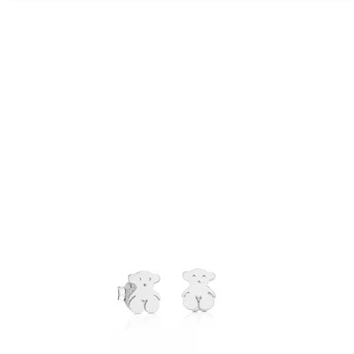 Silver Bear Earrings Bear motif