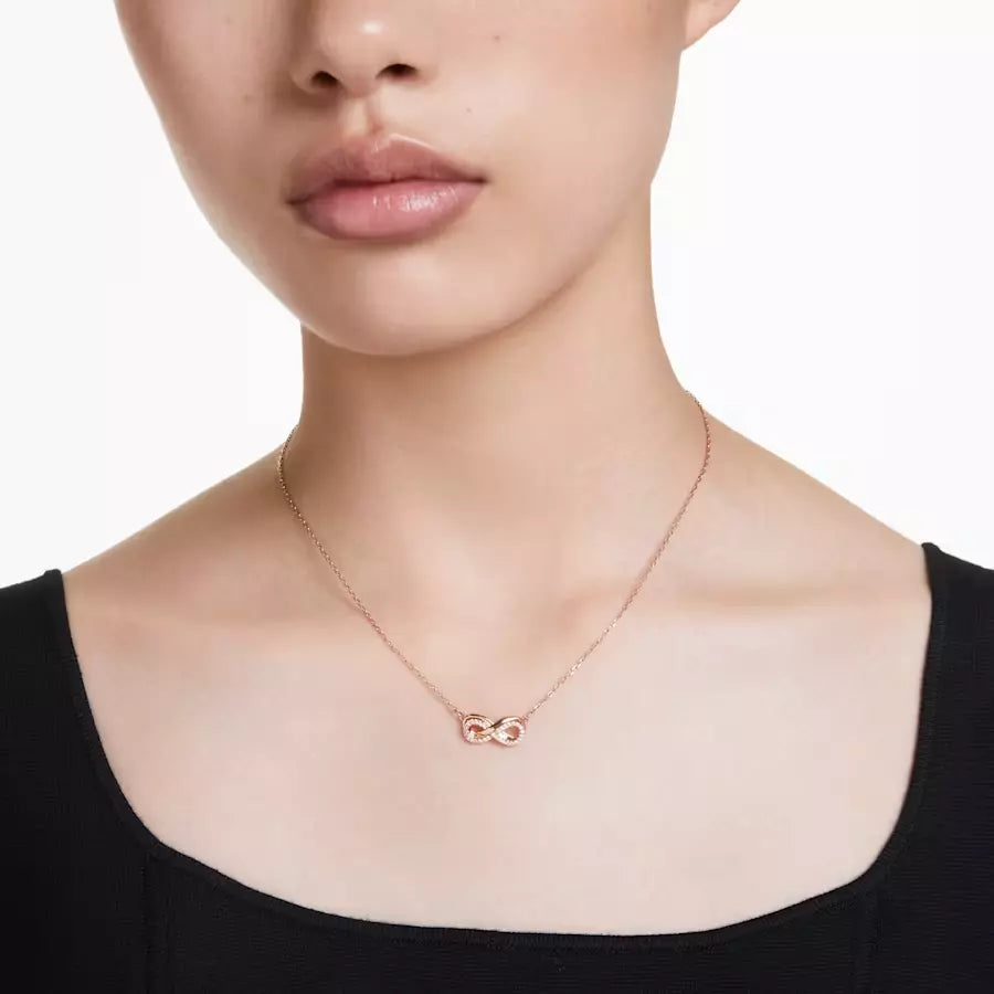 Hyperbola Infinity Pink Necklace 38 - 45 cm
