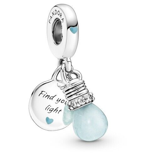 Glow-in-the-dark Lightbulb Double Dangle Charm