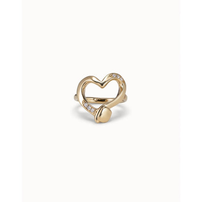Straight to the Heart Ring Gold Plated