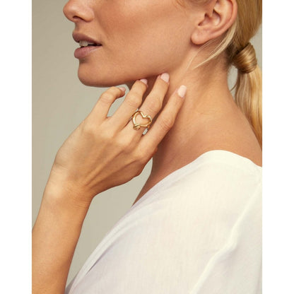 Straight to the Heart Ring Gold Plated