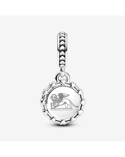 Venetian Mask & Winged Lion Dangle Charm